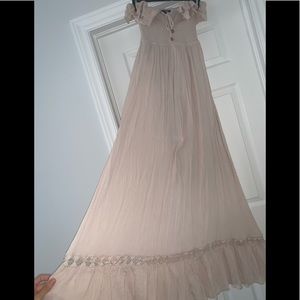 Fashionova maxi dress light beige